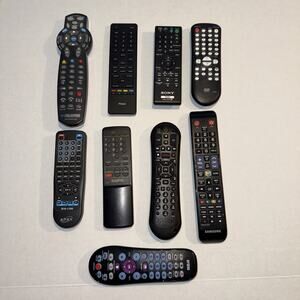 Lot of 9 Remote Controls Mixed Brands Untested Parts Only Samsung Sony Xfinity